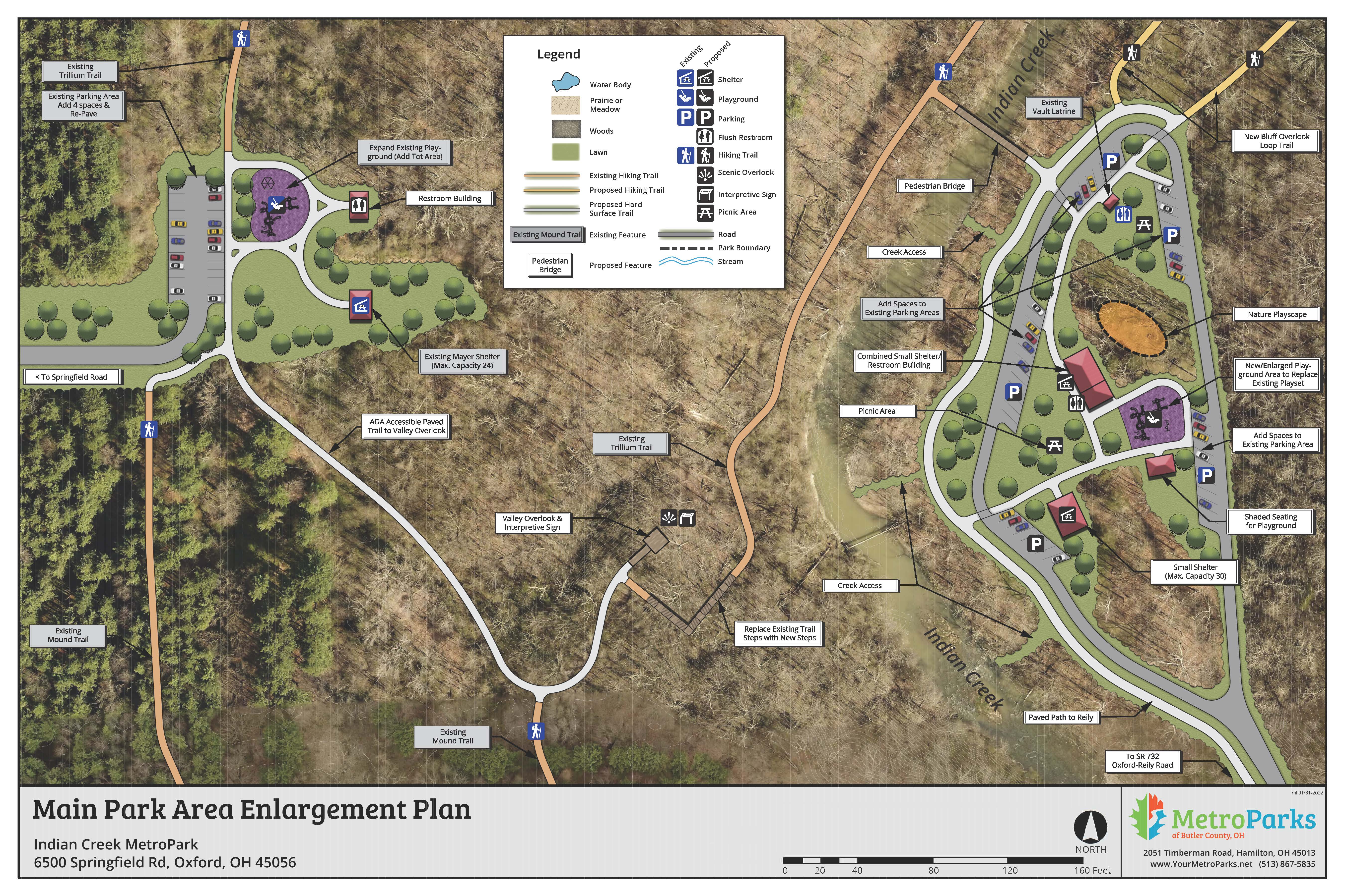 Indian Creek Approved Vision Plan - Main Park Area Enlargement