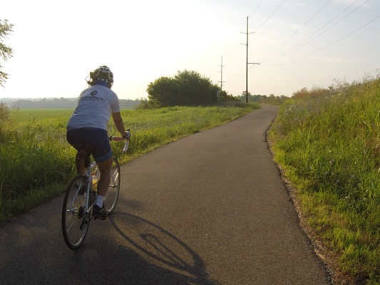 Great Miami River Trail Trail ambassador bikes the GMRT