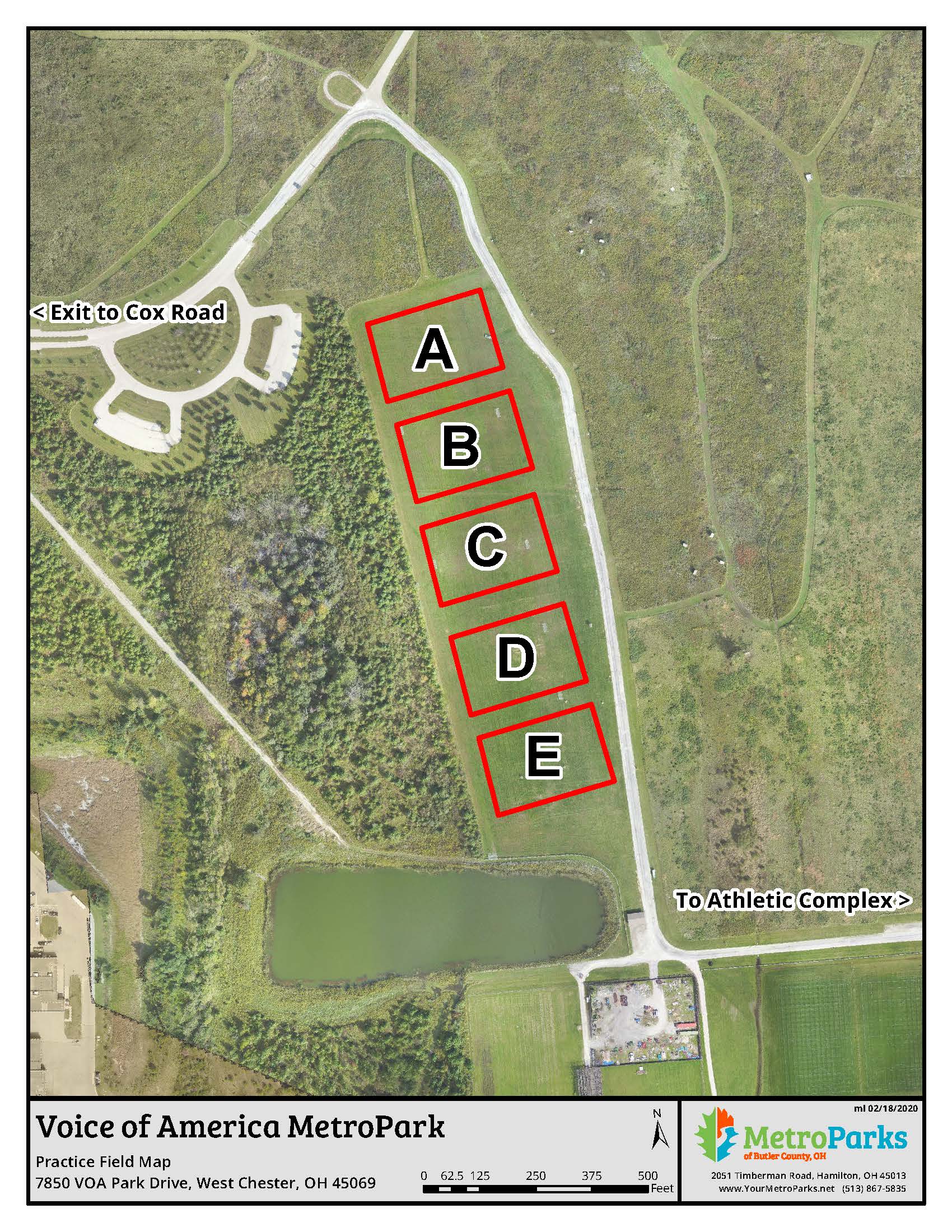 VOA Practice Field Map