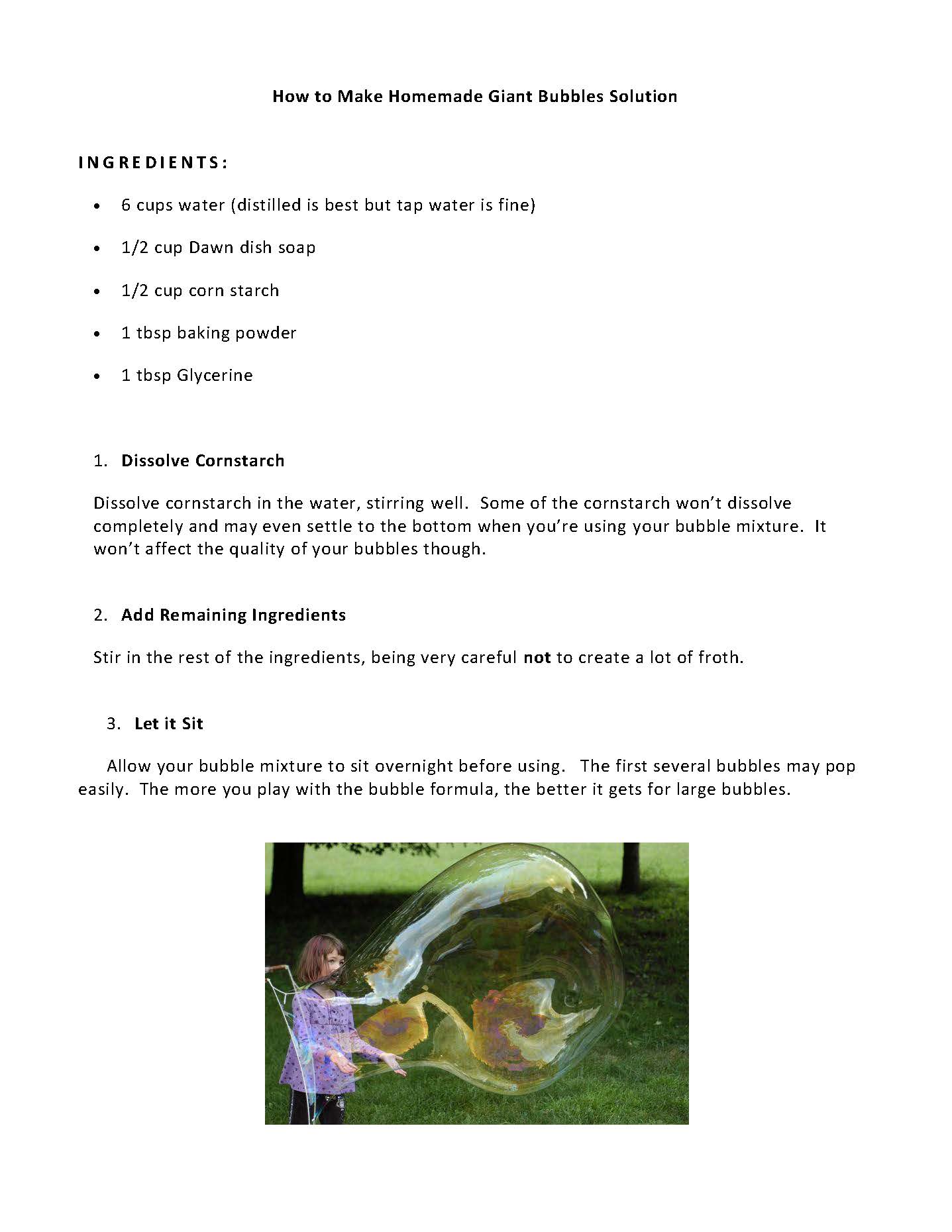 bubble recipe bubble recipe